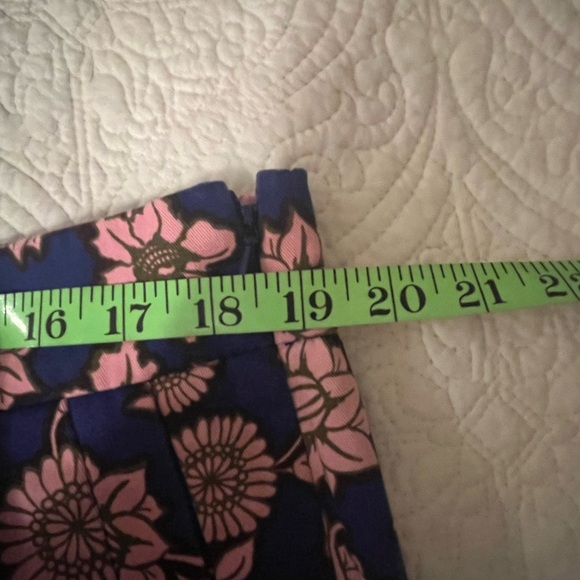 J. Crew Blue And Pink Floral Chino City Fit Shorts Side Zipper, 14 - Picture 5 of 9